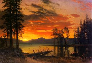 Sunset over the River