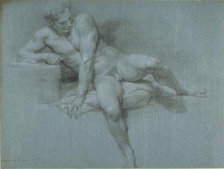 Study of a Reclining Man