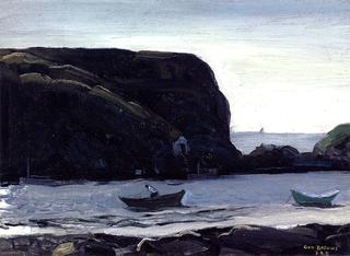 Harbor of Monhegan, Fish Boats