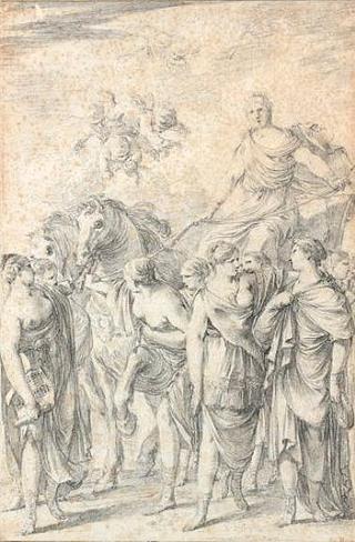 Mnemosyne Carried by the Nymphs