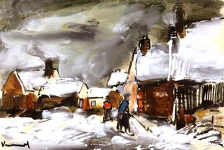 Village in the Snow