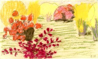 Blooming Bushes (red and yellow)