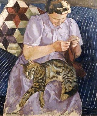 Lady with Cat