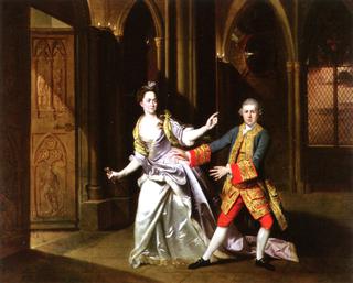 David Garrick as Macbeth and Hannah Pritchard as Lady Macbeth
