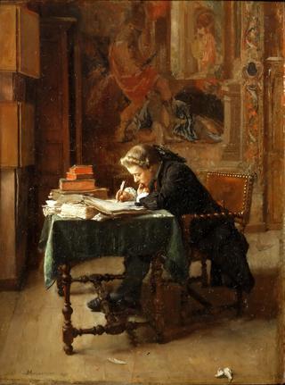 Young Man Writing