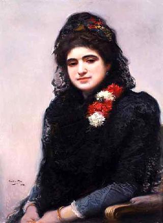 Mujer con mantilla