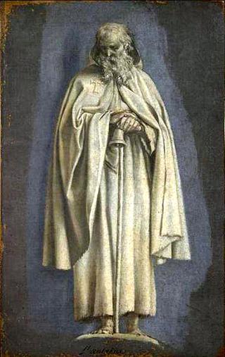 Christian Figures, St Anthony Standing and Holding a Bell