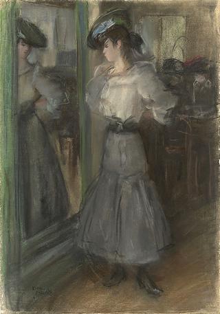 Girl in Front of a Mirror