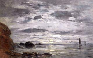 Brittany, Sunset over the Sea