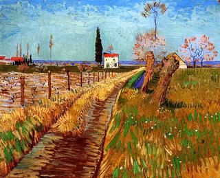 Path through a Meadow with Willows