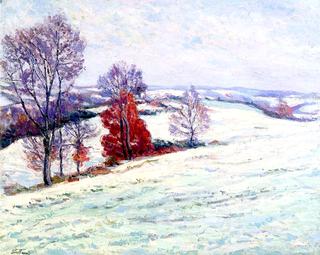 Snow at Crozant