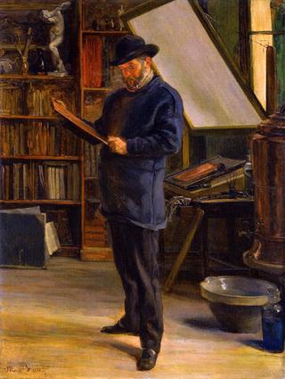 Felix Bracquemond in His Studio