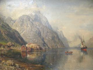 Norwegian Fjord with Ships