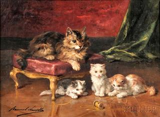 mother cat and her kittens