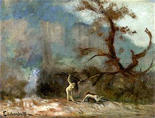 Two Nudes in Landscape