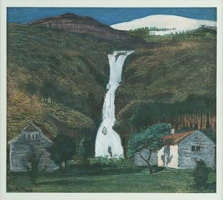 Waterfall and Glacier