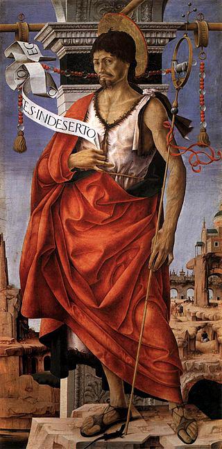 Saint John the Baptist from the Griffoni  Polyptych
