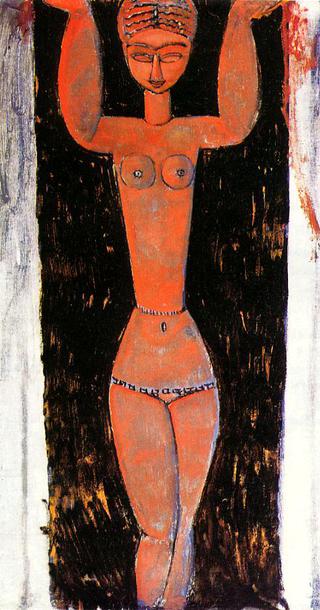 Standing caryatid