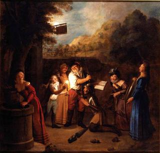 Story of Don Quixote - Don Quixote Believes He Is to Receive in the Inn The Order of Knighthood