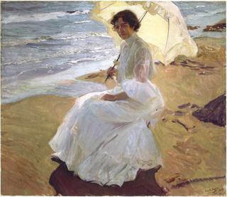 Clotilde at the Beach