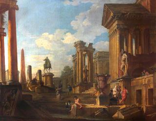 Roman Ruins with Figures