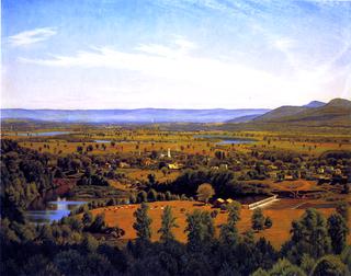 View of Northampton from the Dome of the Hispital