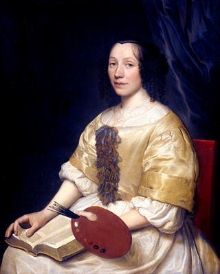 Portrait of Maria van Oosterwijck (1630-1693)
