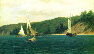 Catboats Entering Port Jefferson Harbor, Long Island