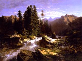 Torrent in the Alps