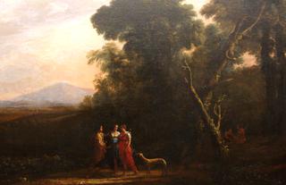 Roman Ideal Landscape with Cephalus, Procris, and Diana