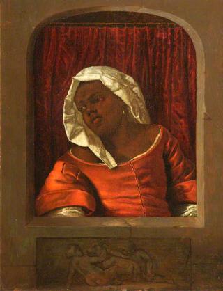Head of a Negress in a Simulated Opening