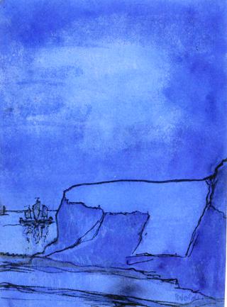 Blue Coast with Cliffs