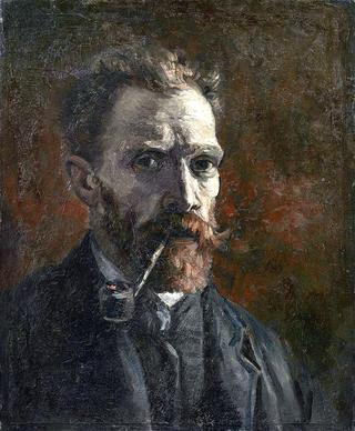 Self-Portrait with Pipe