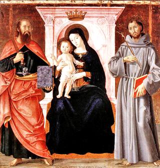 Madonna Enthroned with the Infant Christ and Saints