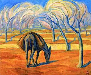 Weeping Ass in a Landscape