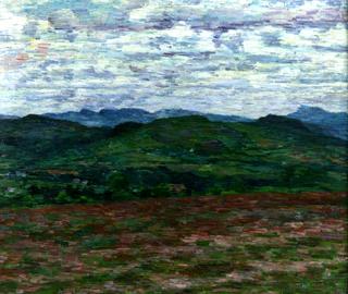 South Wales Landscape under Cloud