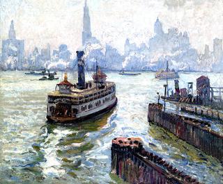 New York Skyline from the Lakawanna Ferry Depot