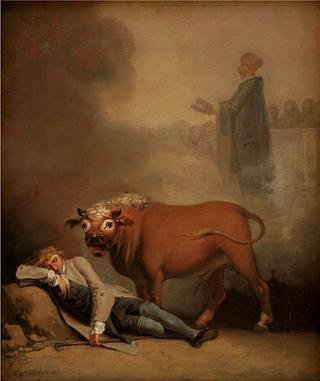 Niels Klim Thinks He Hears the Deacon when he is Awakened by a Bull