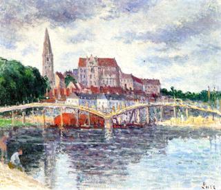 The Bridge over the Yonne and the Cathedral