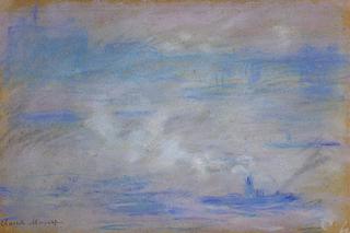 Boats on the Thames, Fog Effect