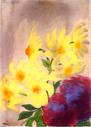 Red and Yellow Blossoms