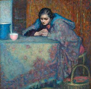 Seated Woman in Cloak