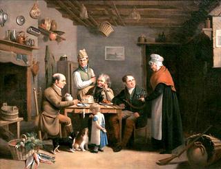 Mount Edgcumbe Estate Workers in a Kitchen Interior