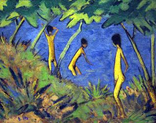 Landscape withYellow Nudes