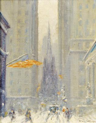 View of Trinity Church, Manhattan, New York