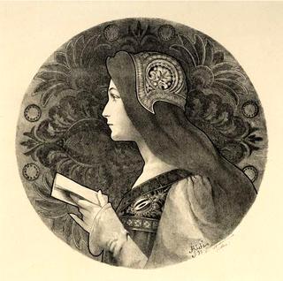 Portrait de femme symboliste