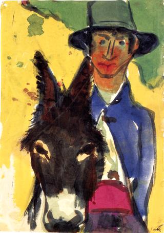 Man and Donkey