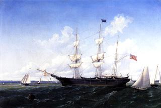 Whaling Bark 'J. D. Thompson' of New Bedford