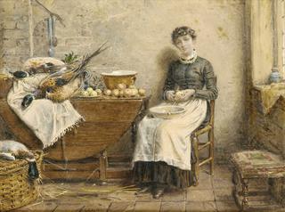 Peeling apples