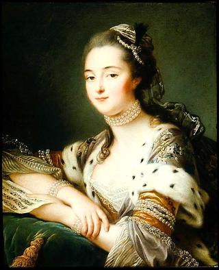 玛格丽特·凯瑟琳·海诺尔特小姐，后来的蒙梅拉斯侯爵穿着土耳其服装
